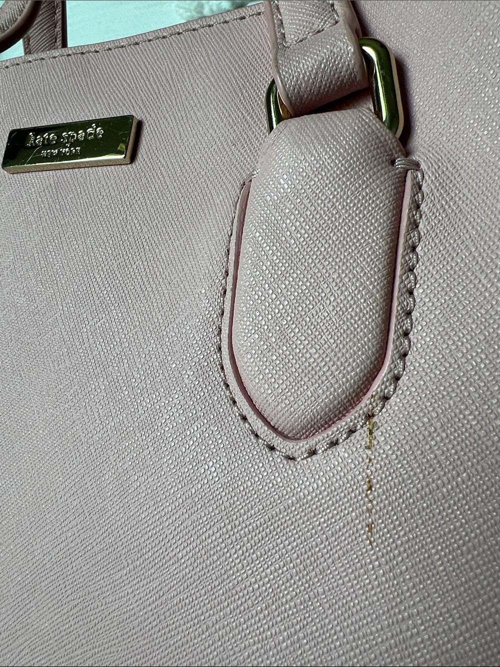 kate spade Blush Pink Saffiano Satchel with Strap - Picture 3 of 16